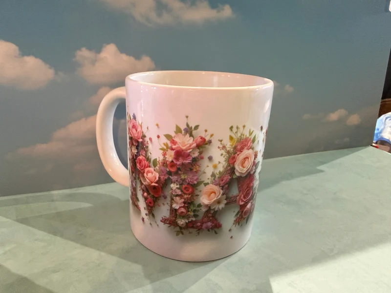 Tazza Personalizzata con Fiori