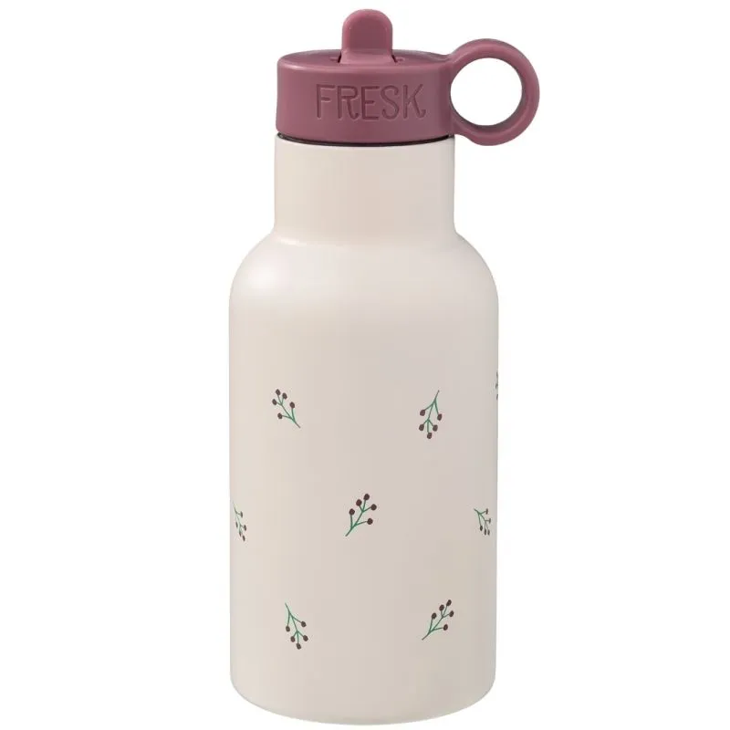 Borraccia termica in acciaio con cannuccia per bimbi 350 ml - Berries