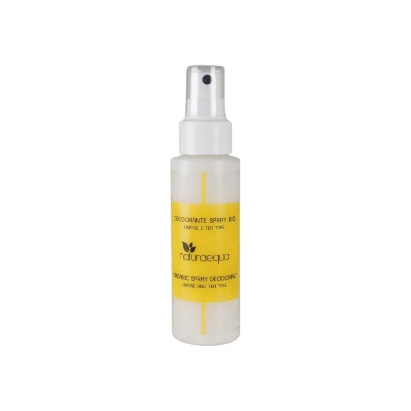 Deodorante spray bio limone e tea tree 80 ml - Naturaequa