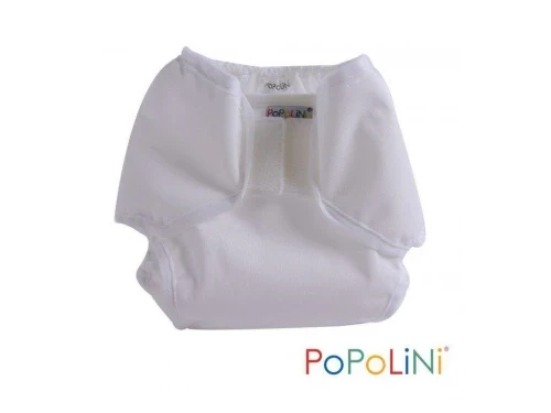 Mutanda esterna per pannolino lavabile PANDA. PopoWrap Bianco