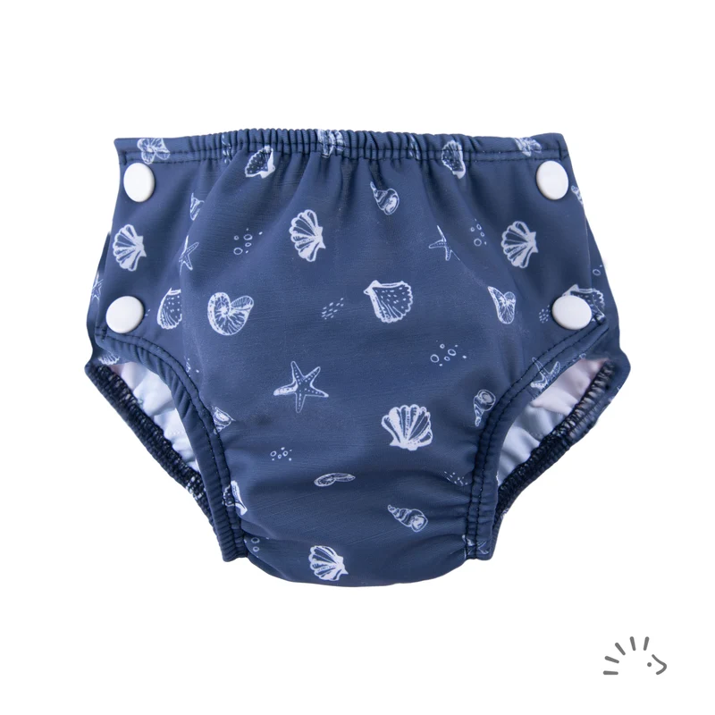 Costume pannolino da acqua lavabile - sea shells