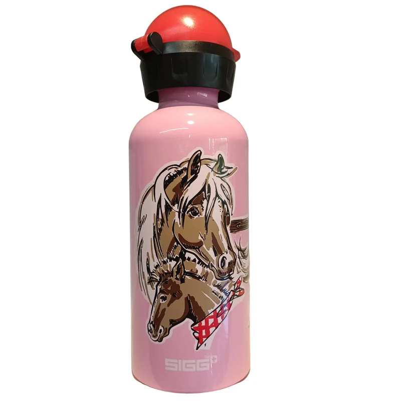 Borraccia SIGG in alluminio da 0.40 lt - cavallo rosa