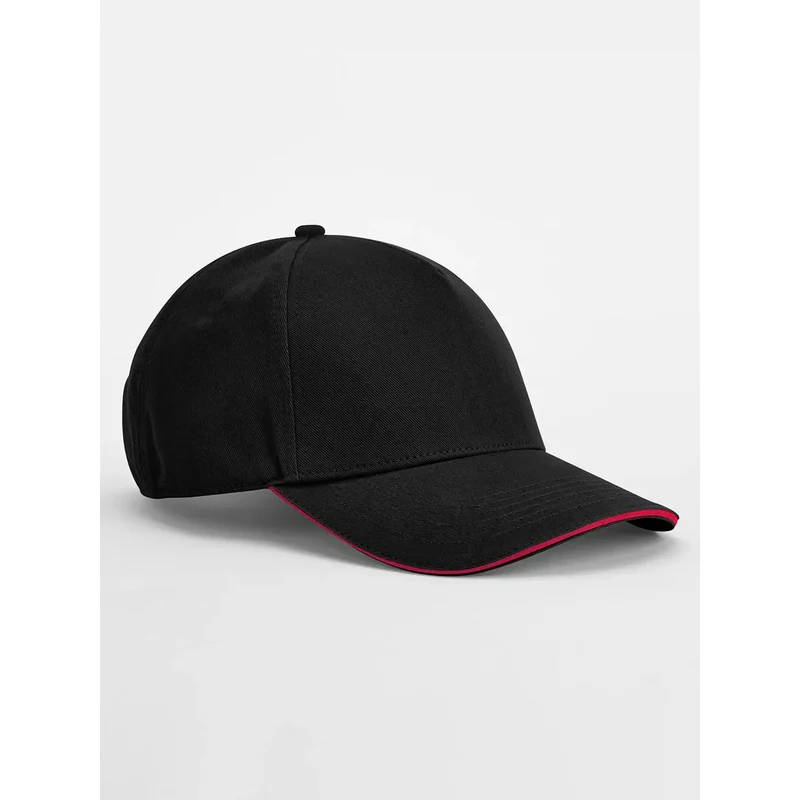 Cappellino EarthAware® Classic Organic Cotton 5 Panel Cap - Sandwich Peak