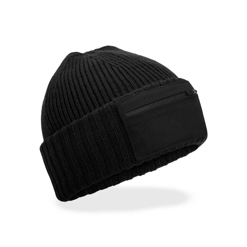 Berretto Zip Patch Beanie