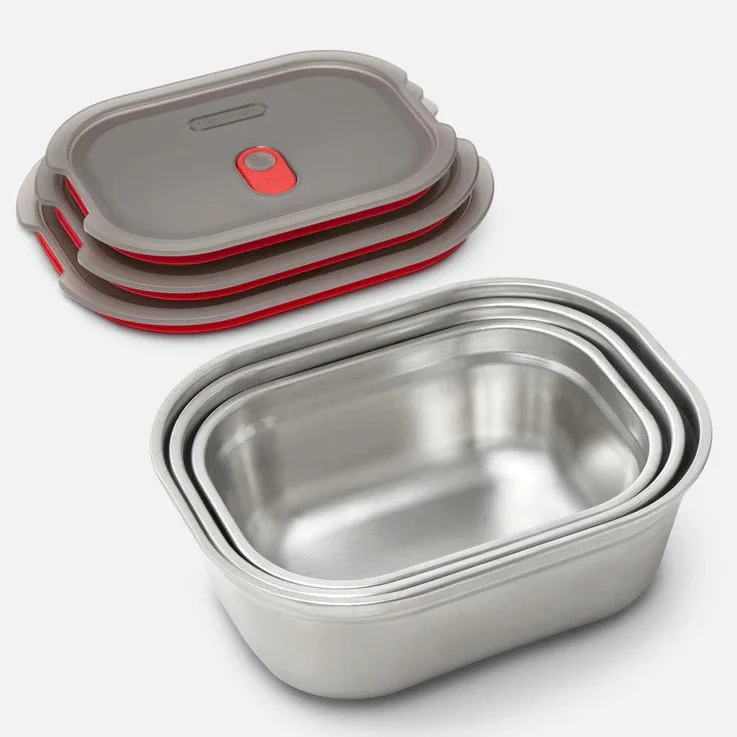 Lunchbox contenitore per cibo in acciaio inox Large 1,2 litri - Black+blum