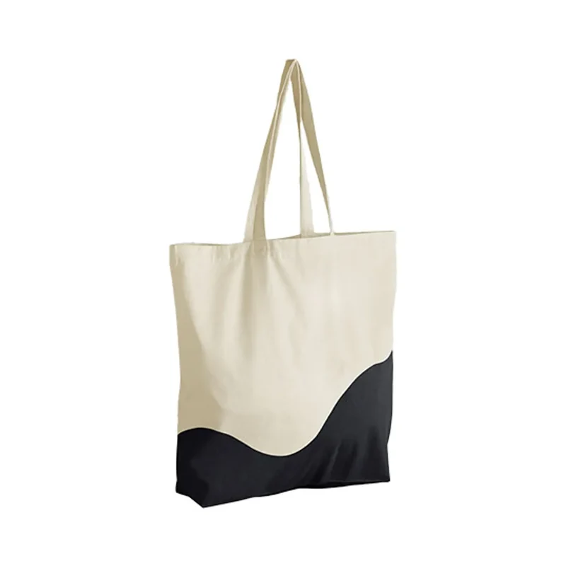 Maxi Shopper in cotone organico a Onda