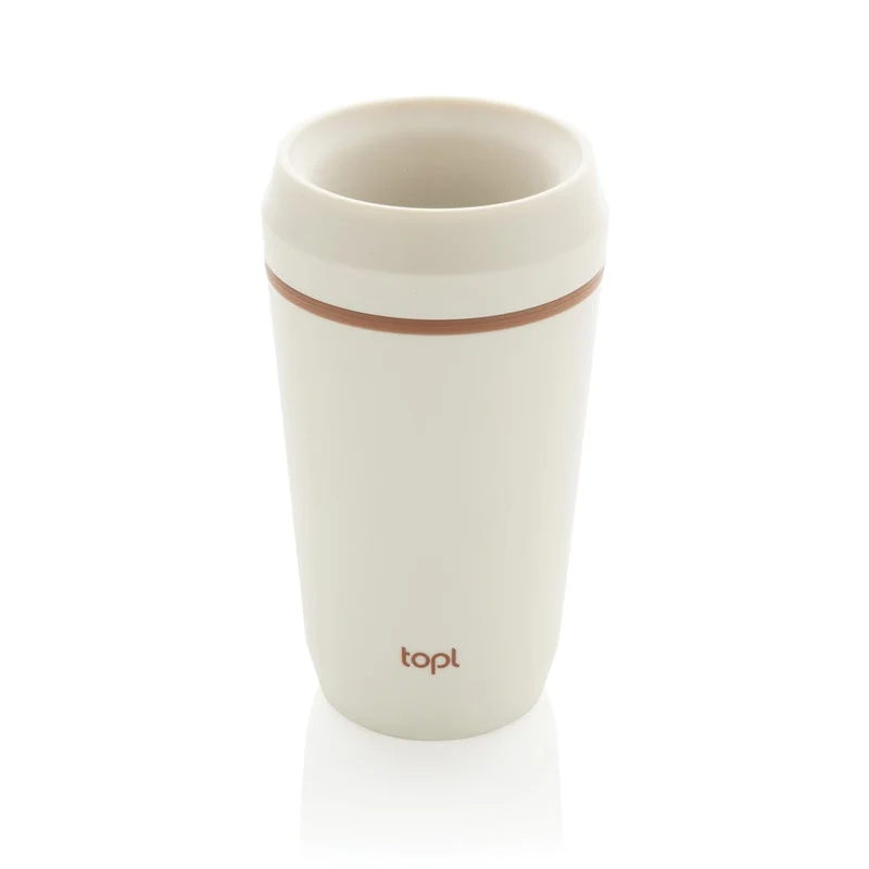 Bicchiere Topl in plastica riciclata con tappo 360 brevettato 354 ml – 350 ml