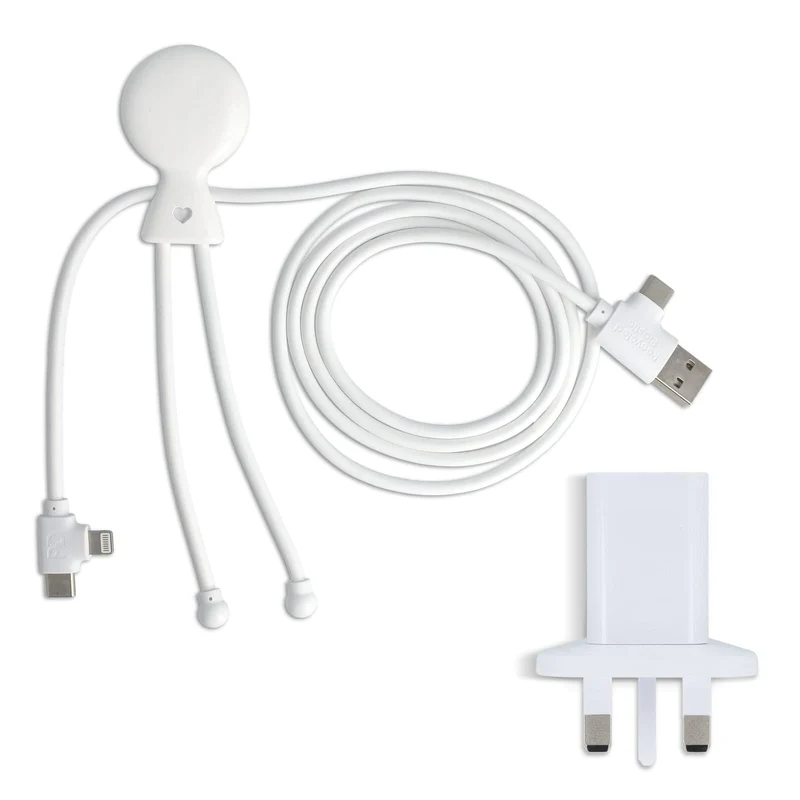Xoopar Mr Bio Cavo di ricarica lungo + adattatore per spina UK