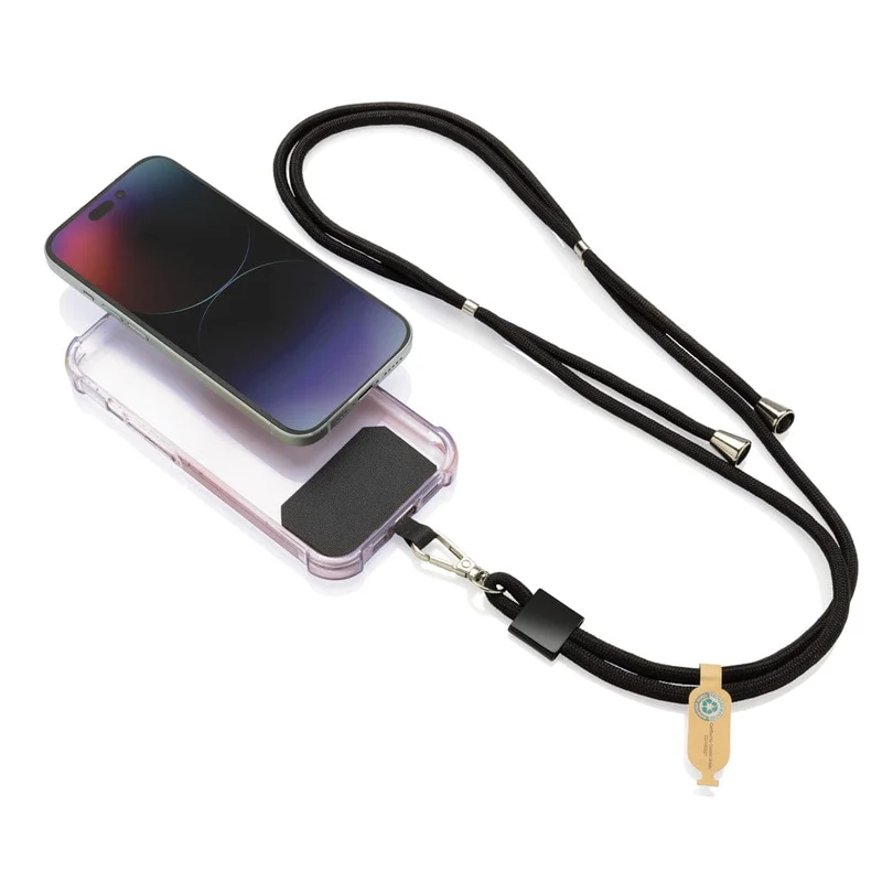 Lanyard regolabile porta telefono CarryLoop in PET riciclato RCS