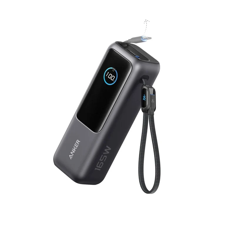 Powerbank Anker da 25.000 mAh 165 W con cavo integrato