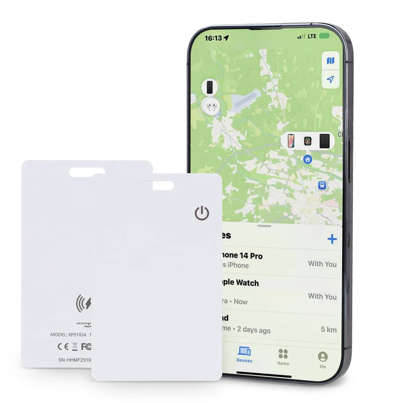 Xoopar ICE-Card Carta Tracker ultrasottile ricaricabile