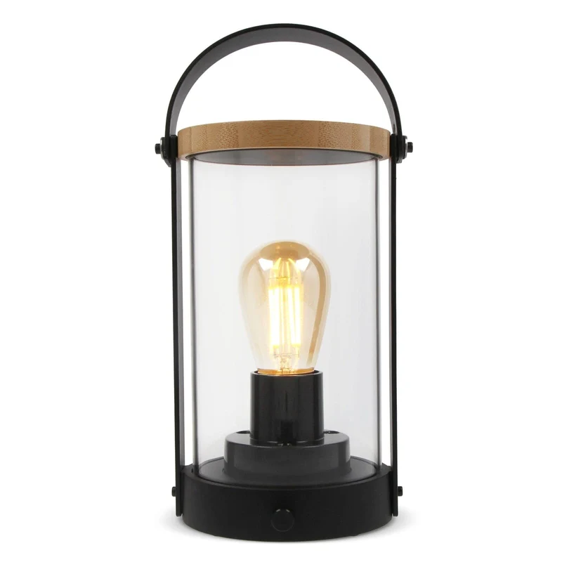 Lampada Edison in bambù