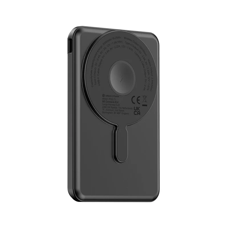 Powerbank magnetica 5in1 Urban Vitamin Redwood 5000 mAh 20 W