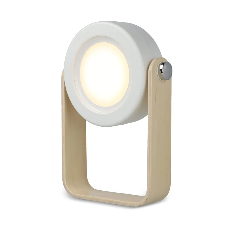 Lampada LED multifunzionale Coollux con impugnatura in bambù