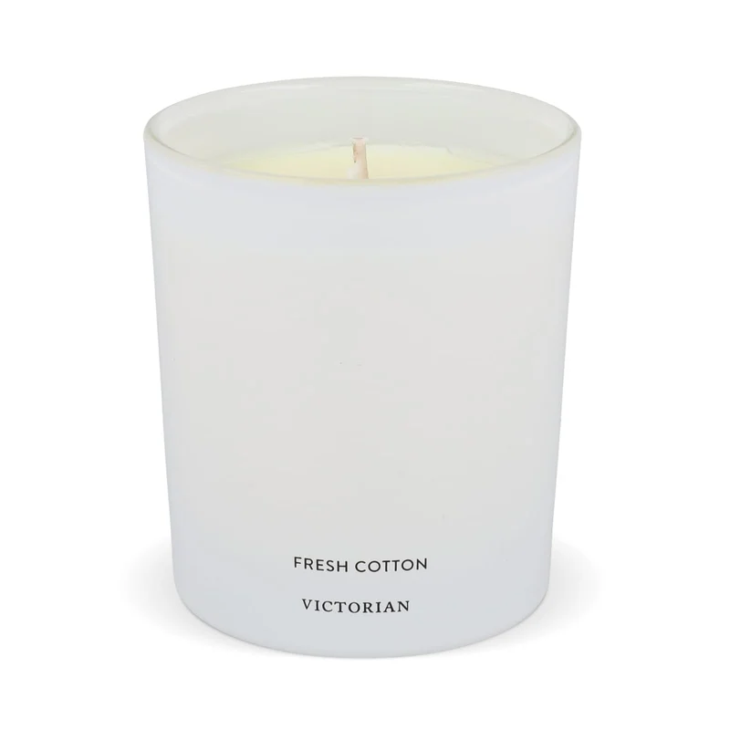 Victorian Candela di Cotone Fresco - bianco