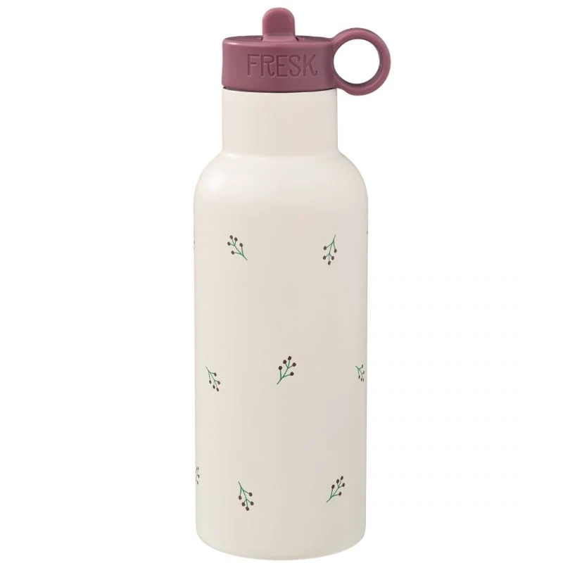 Borraccia termica in acciaio con cannuccia per bimbi 500 ml - Berries