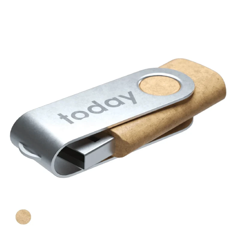 USB di plastica e metallo riciclata eco