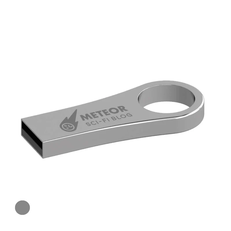 USB in metallo con apertura a cerchio