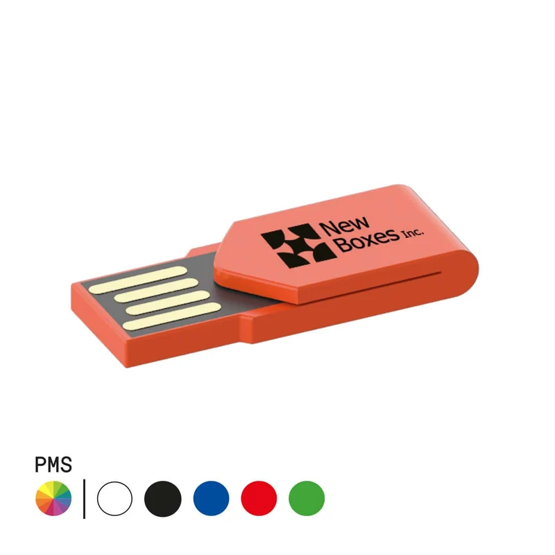USB in plastica a forma di clip fermacarte