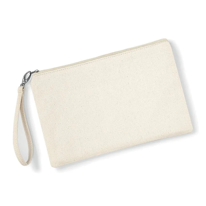 Pochette in Tessuto con cinturino da polso