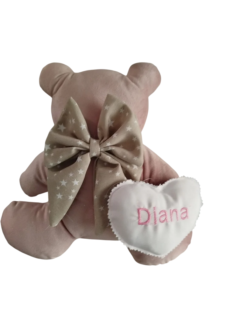 Orsetto Imbottito con cuore ricamato personalizzato