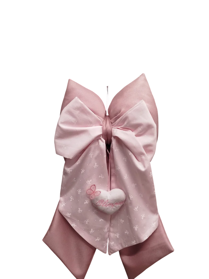 Fiocco Grande Rosa con cuore imbottito