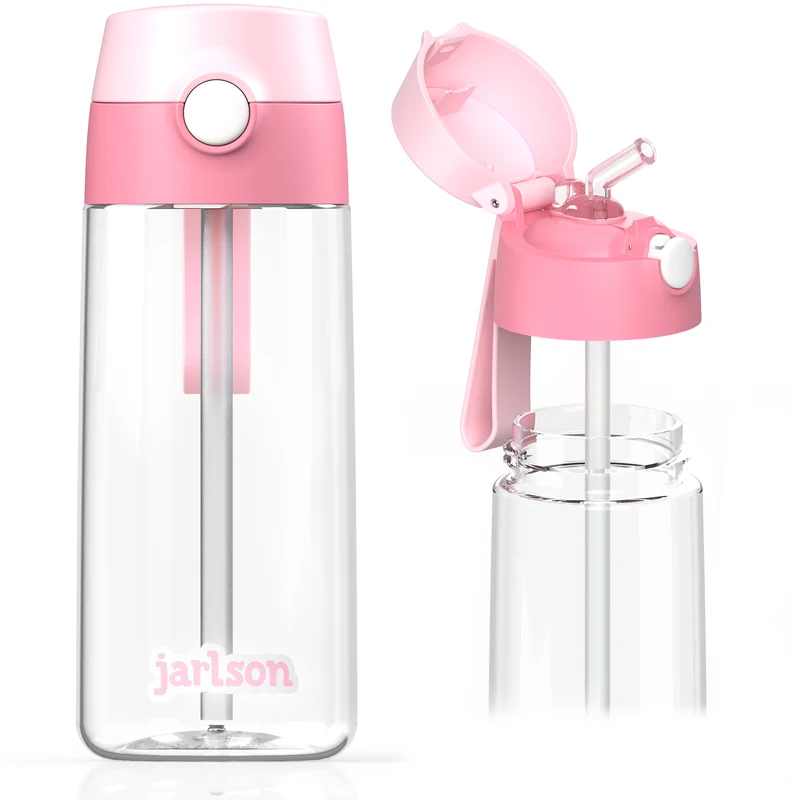 EMI Trinkflasche Tritan für Kinder mit Strohhalm 500ml