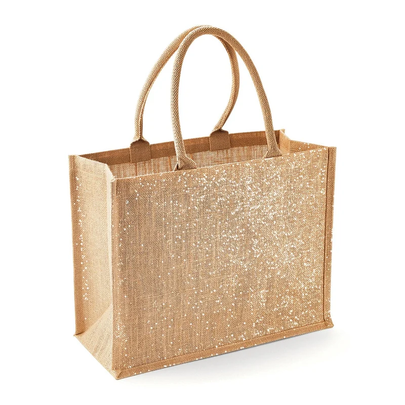 Shopper in Juta Metallizzata