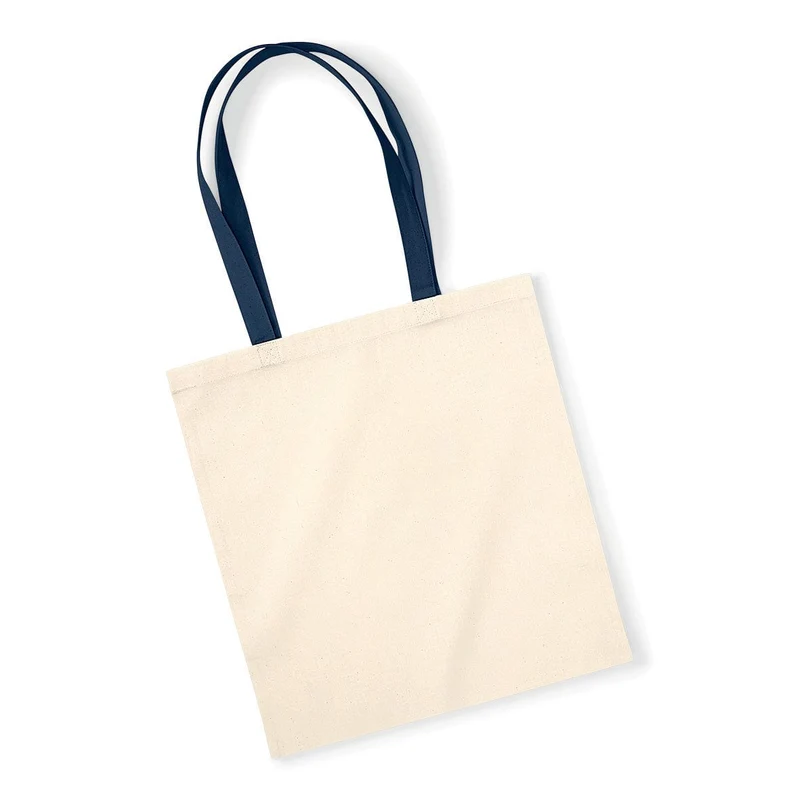 Shopper Deluxe con Manici a Contrasto