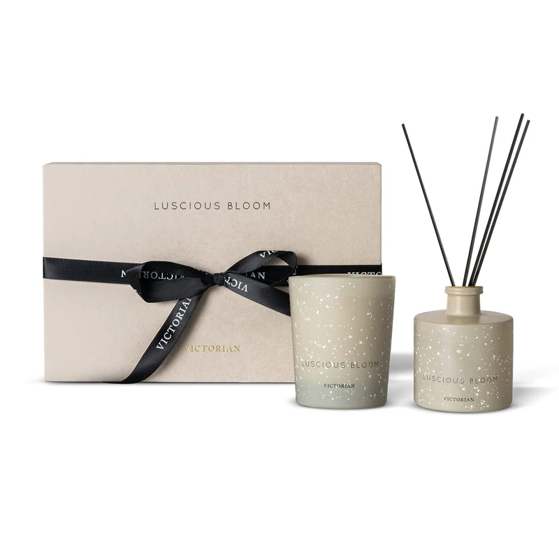 Set candele/diffusori Victorian Luscious Bloom