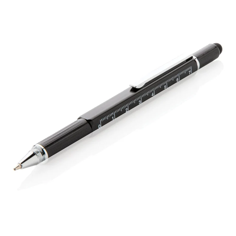 Penna multiattrezzo 5 in 1 in alluminio