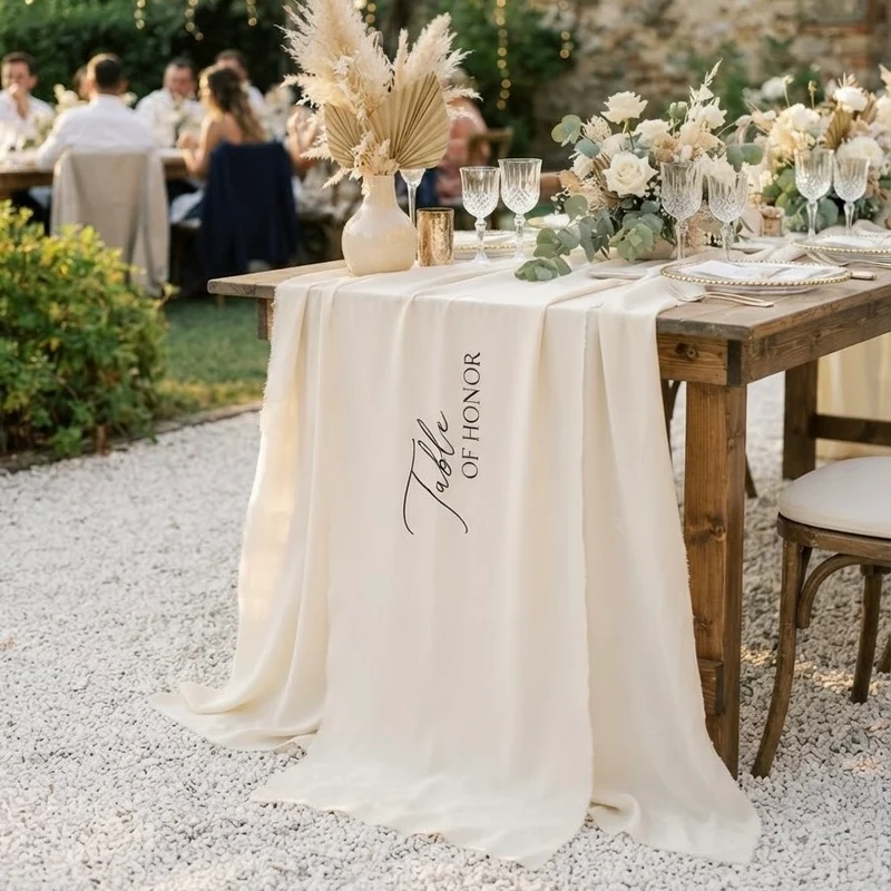 Segnatavoli in tessuto matrimonio