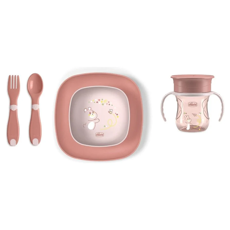 Set Prima Pappa 12 M+Chicco Rosa