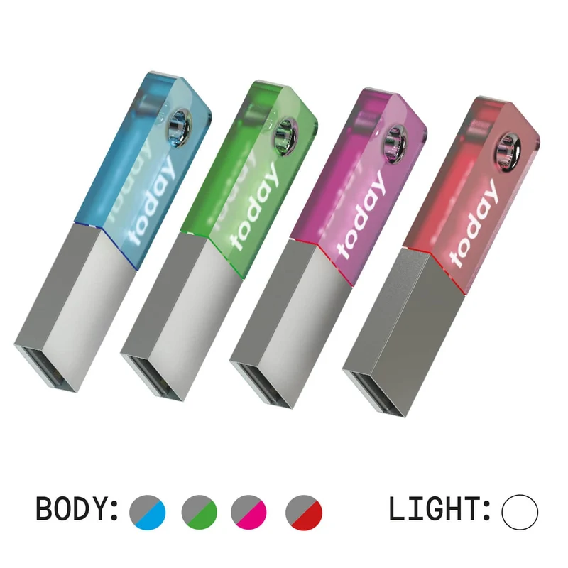 USB metallo e plexiglas