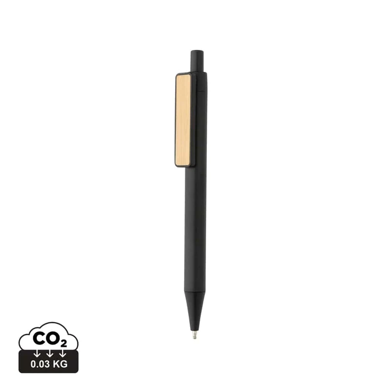 Penna con clip in bambù GRS ABS riciclato