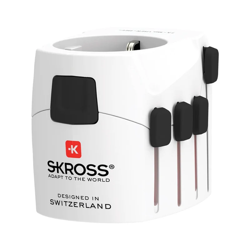 SKROSS Adattatore da viaggio universale Pro 3 poli