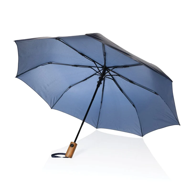 Mini ombrello automatico 21" Kaycey in PET riciclato AWARE™ – Ø 110 cm