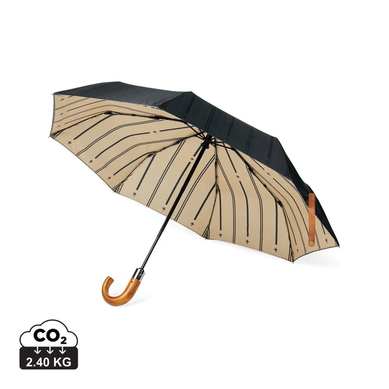 Ombrello pieghevole 21" VINGA Bosler in PET riciclato RCS – Ø 98 cm