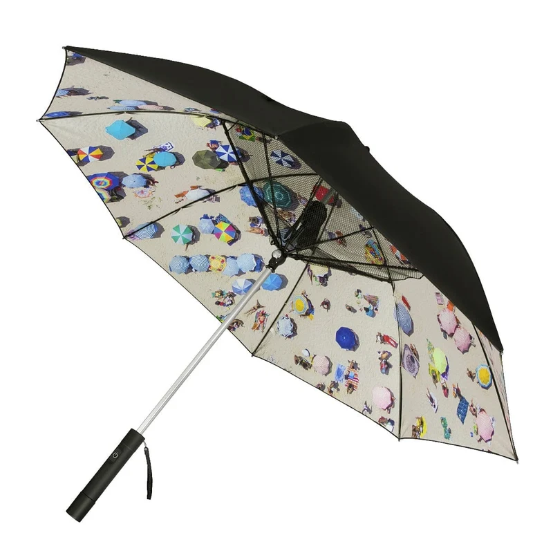 Ombrello Parasole UV con ventilatore integrato