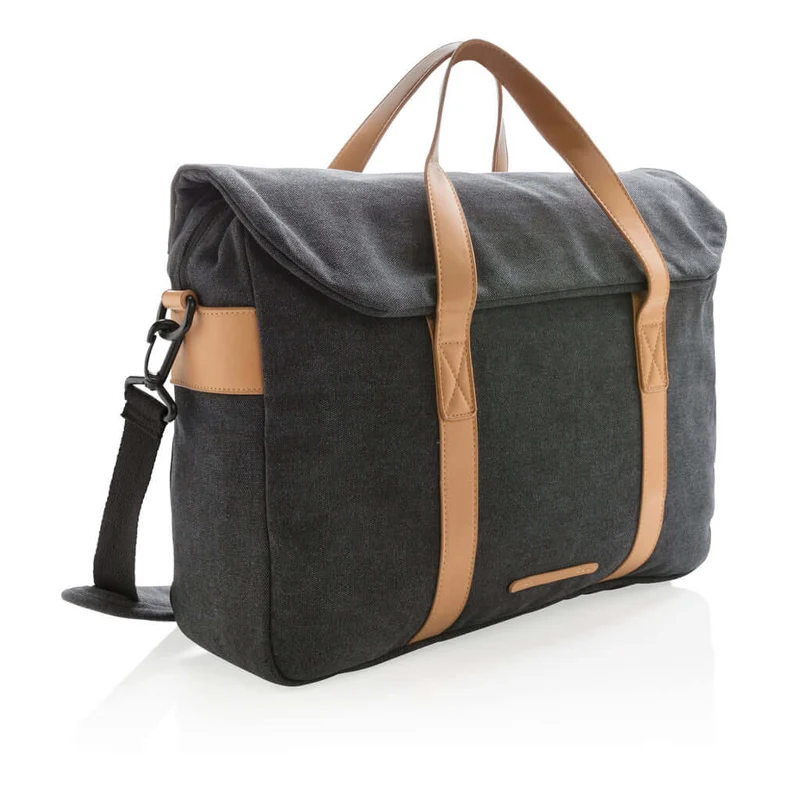 Borsa porta PC in canvas senza PVC – 40 × 35 × 11.5 cm
