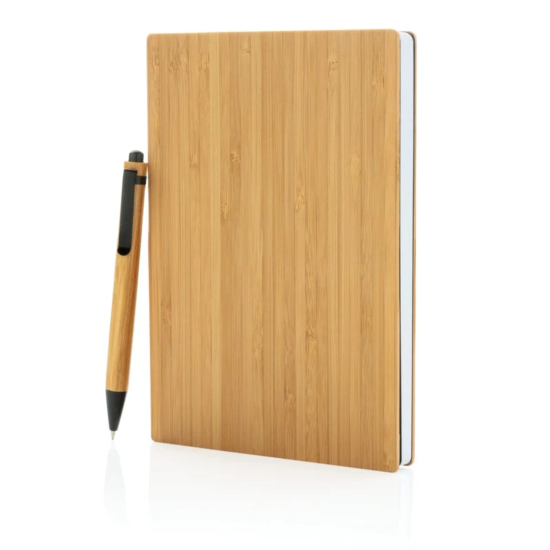 Set penna e taccuino A5 in bambù