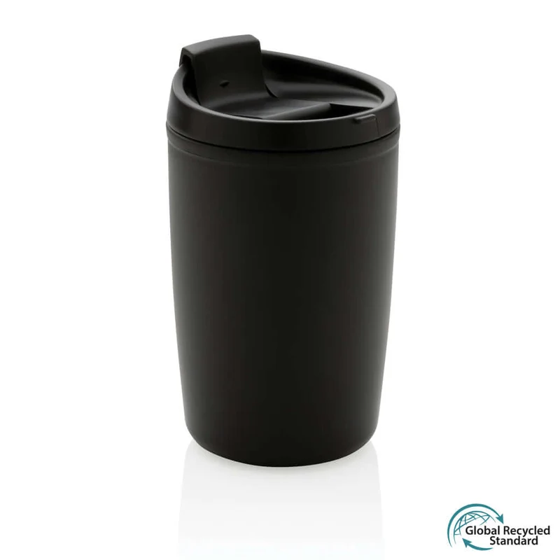Tazza in PP riciclato GRS con tappo 300 ml