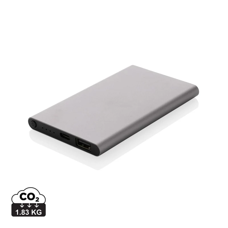 Powerbank da 4000 mAh in pla/alu riciclati RCS con Type-C