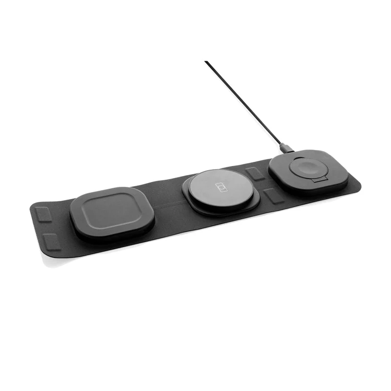 Caricatore wireless 15 W 3 in 1 Swiss Peac in plastica riciclata