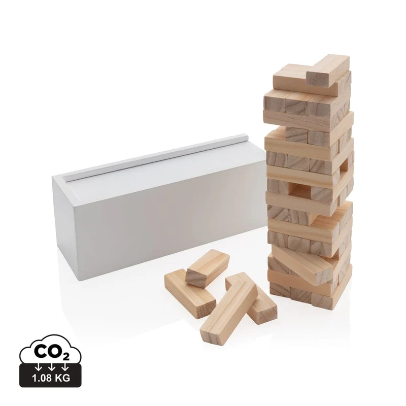 Gioco della torre cadente in legno