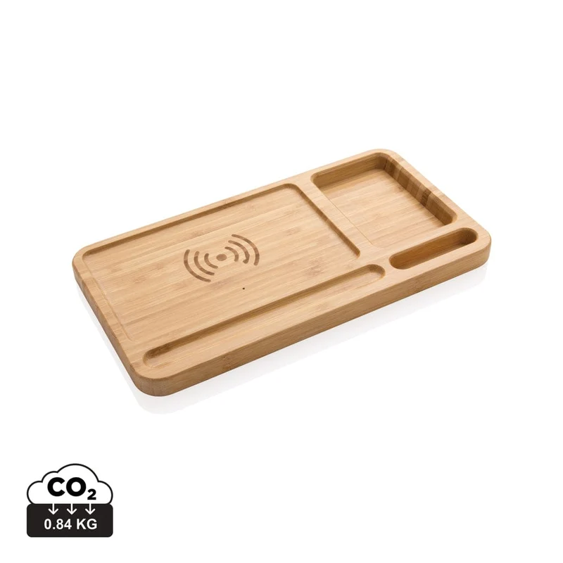 Caricatore wireless 10 W in bambù