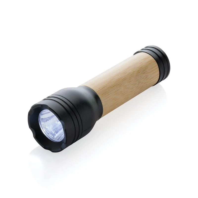 Torcia 1 W Lucid plastica riciclata certificata RCS e bambù