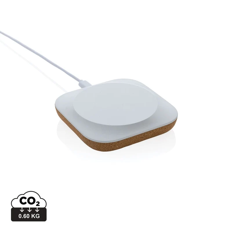 Caricatore wireless 10 W Oregon in plastica riciclata RCS