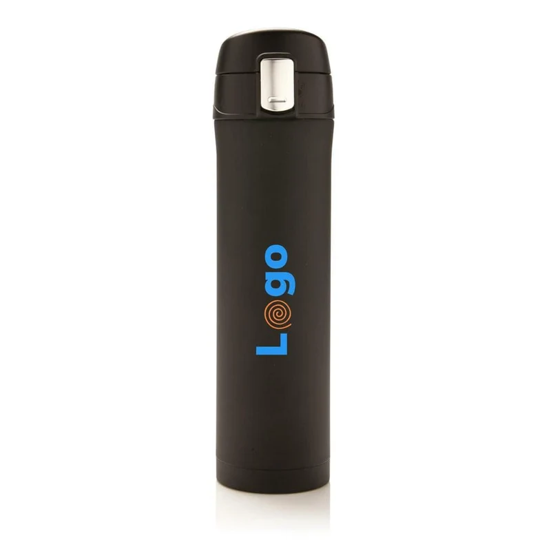Bottiglia termica easy lock in acciaio riciclato RCS – 450 ml