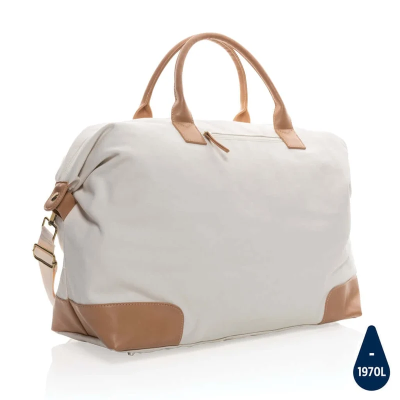Borsa weekend in canvas riciclato 16 once Impact AWARE™ – 40 × 19.5 × 46 cm